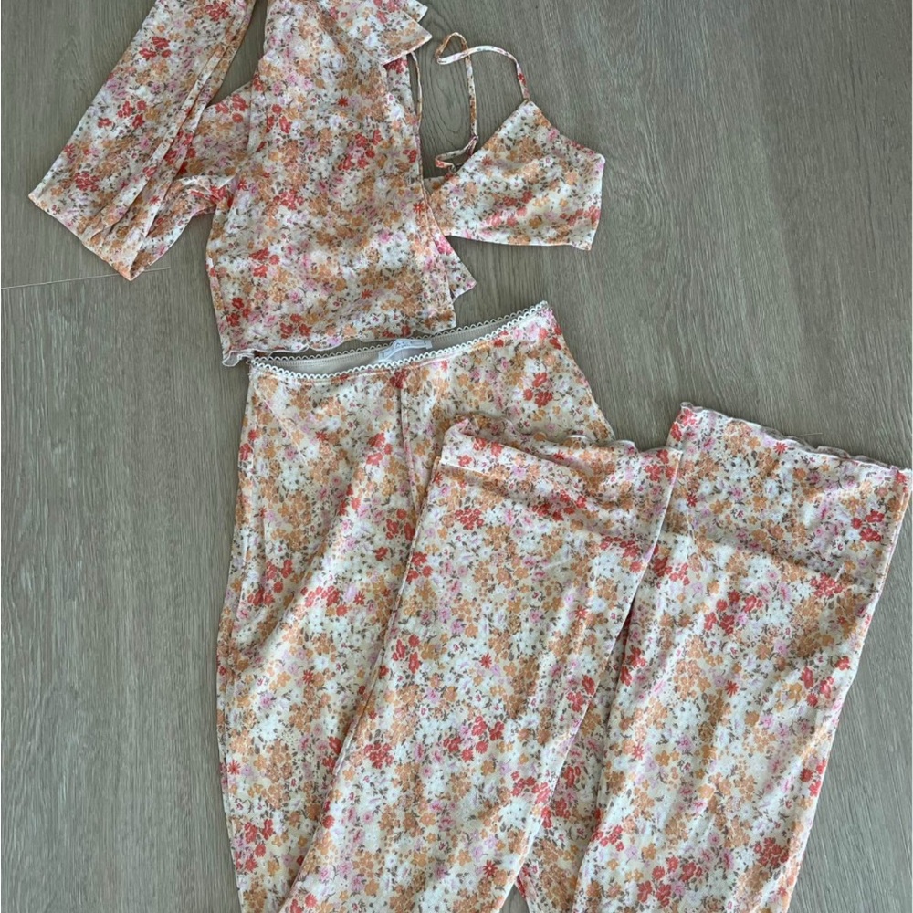 Floral Two-Piece Lounge Set